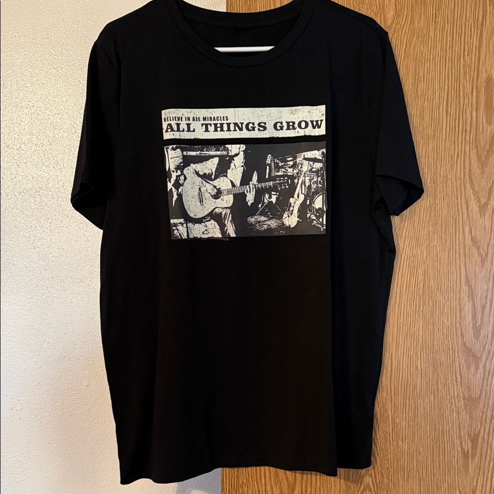 All Things Grow Black T-Shirt